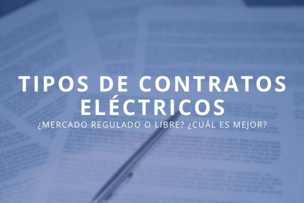 Tipos de contratos del mercado eléctrico